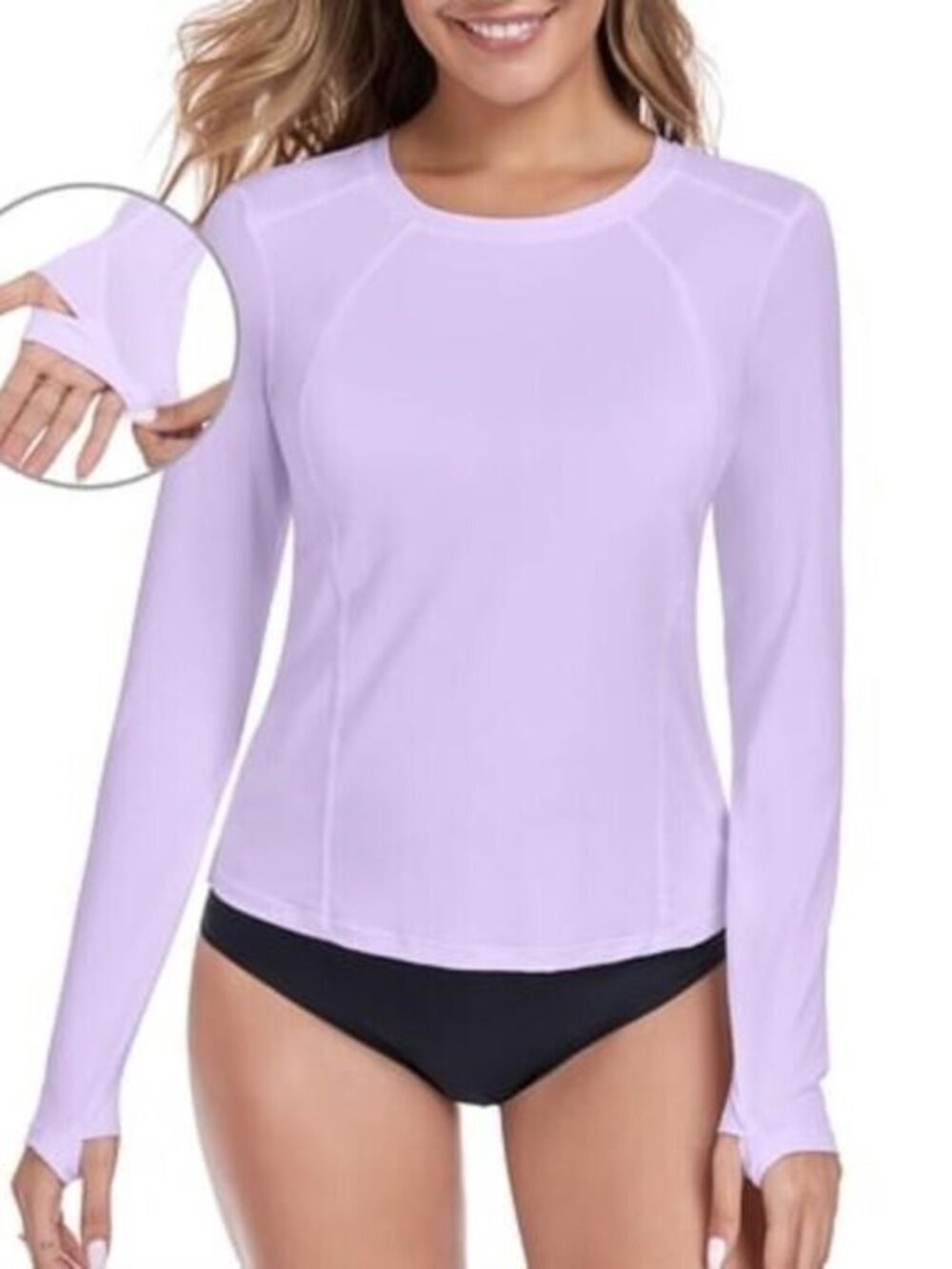 ✨RELLECIGA UPF 50+ Long Sleeve Rash Guard Swim Top Small NWT